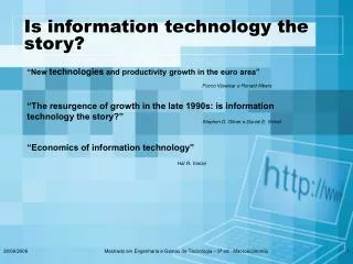 is information technology the story
