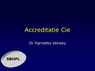 accreditatie cie