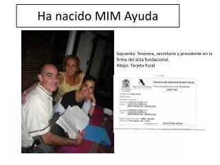 ha nacido mim ayuda