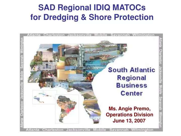 sad regional idiq matocs for dredging shore protection