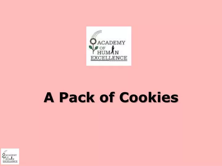 a pack of cookies
