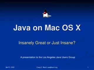 Java on Mac OS X