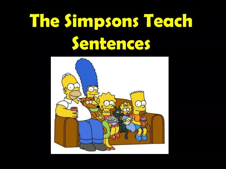 the simpsons teach sentences