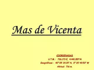 mas de vicenta