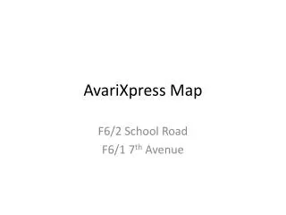 AvariXpress Map