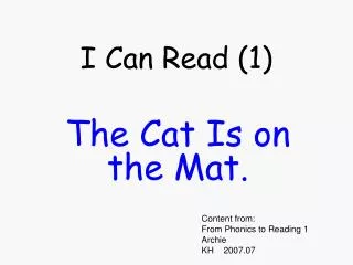 I Can Read (1)