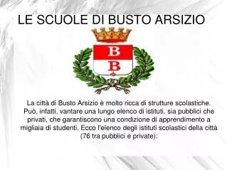 le scuole di busto arsizio