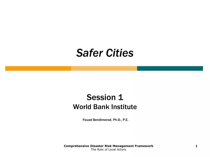 safer cities