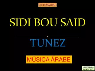 sidi bou said
