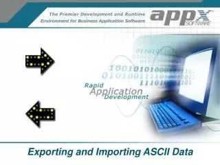 Exporting and Importing ASCII Data