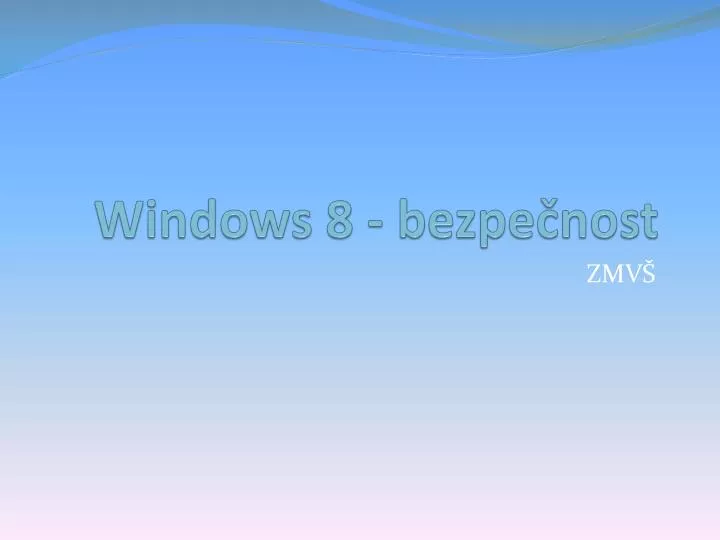windows 8 bezpe nost