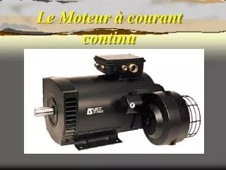 le moteur courant continu