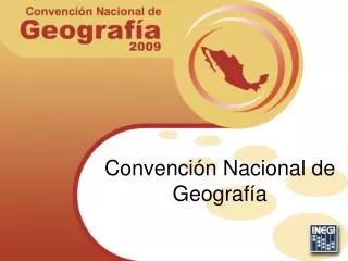 convenci n nacional de geograf a