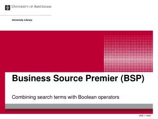 Business Source Premier (BSP)