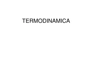termodinamica