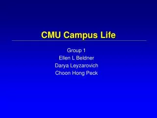 CMU Campus Life