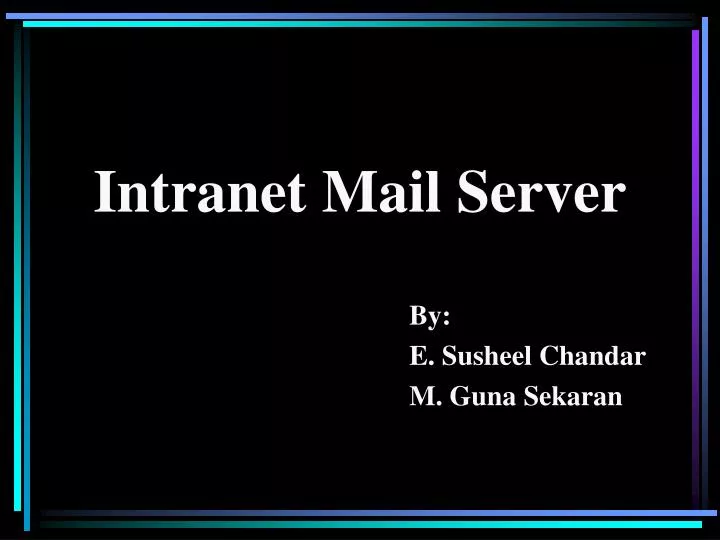 intranet mail server