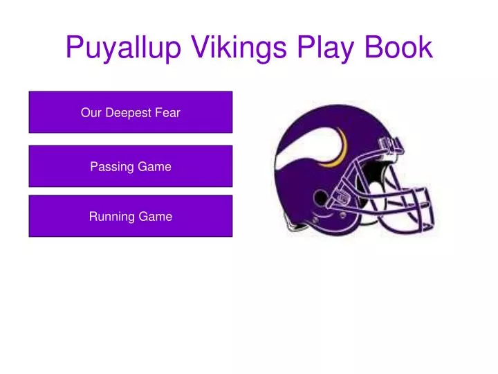 puyallup vikings play book