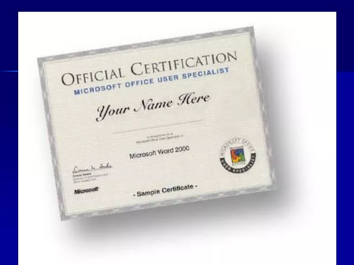 mos certification microsoft office specialist