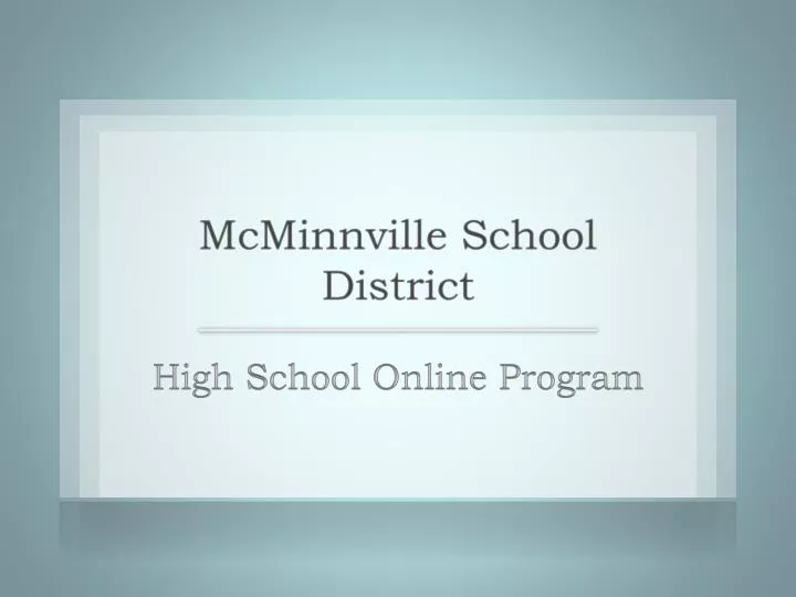 high school online program