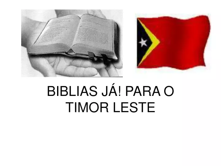 biblias j para o timor leste