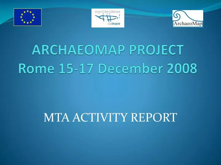 archaeomap project rome 15 17 december 2008