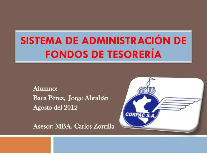 sistema de administraci n de fondos de tesorer a