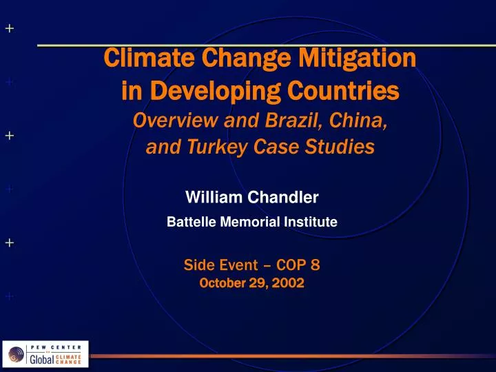 climate change mitigation in developing countries overview and brazil china and turkey case studies