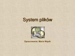system plik w