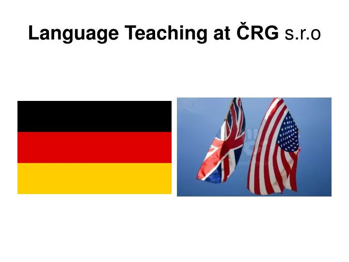 language t eaching at rg s r o