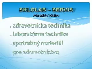 sklolab servis miroslav klein