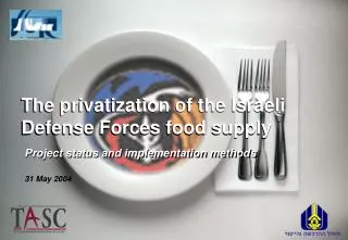 The privatization of the Israeli Defense Forces food supply