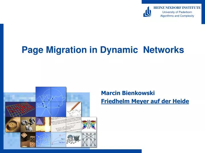 page migration in dynamic networks