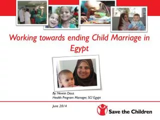 Working towards ending Child Marriage in Egypt