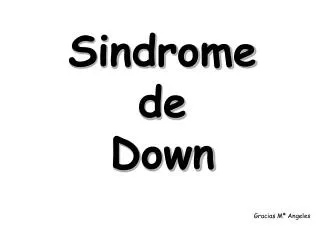 sindrome de down