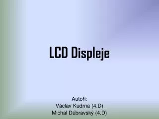 lcd displeje