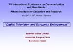 “Digital Television and European Enlargement” - slide 1