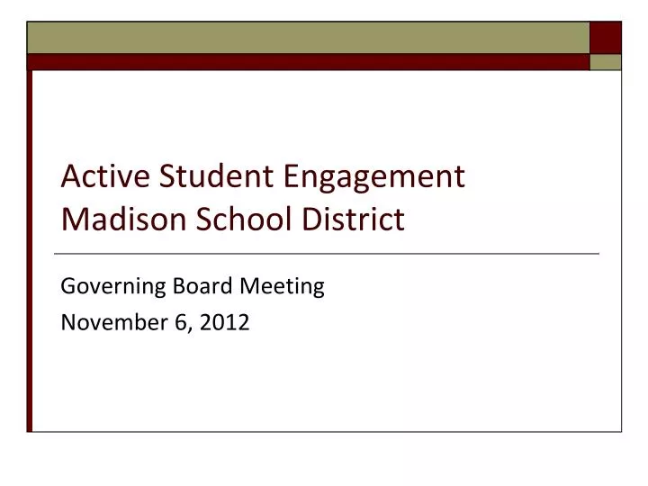 active student engagement madison school district