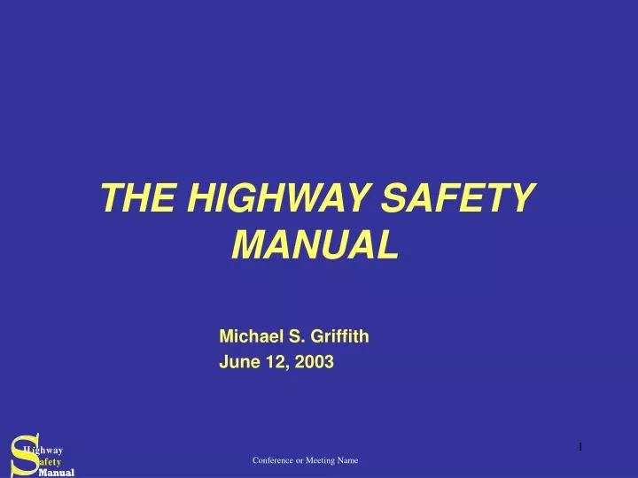 the highway safety manual