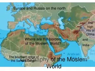 Geography of the Moslem World