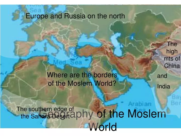 geography of the moslem world