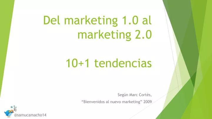 del marketing 1 0 al marketing 2 0 10 1 tendencias