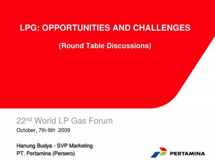 lpg opportunities and challenges round table discussions