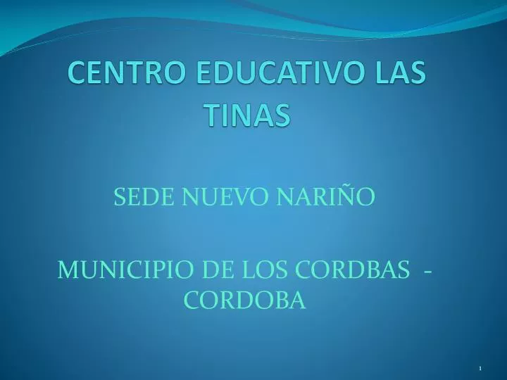 centro educativo las tinas