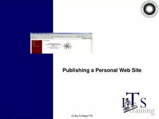 Publishing a Personal Web Site