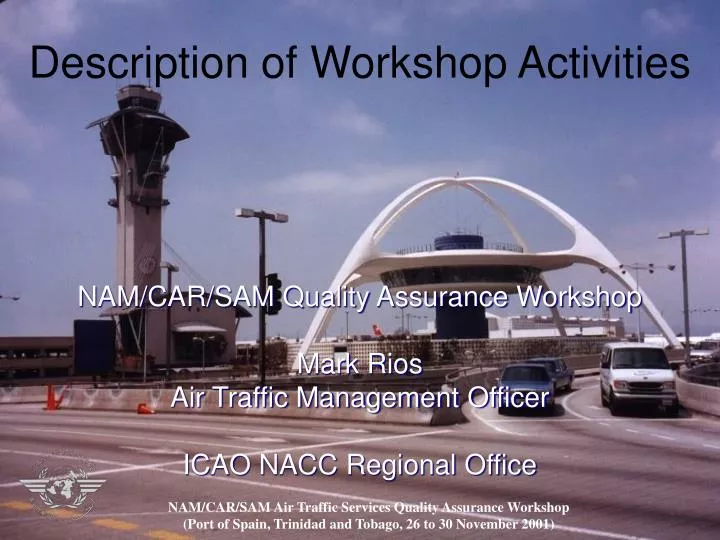 description of workshop activities