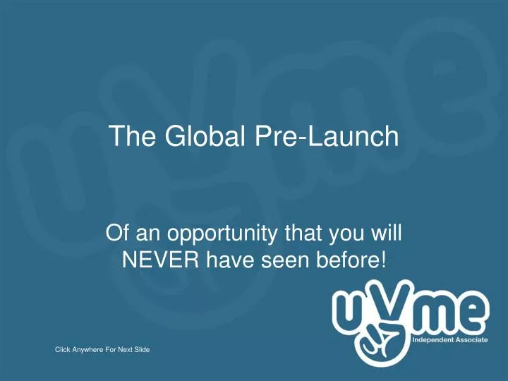 the global pre launch