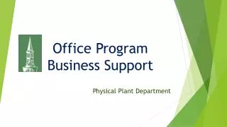 Office Program Business Support