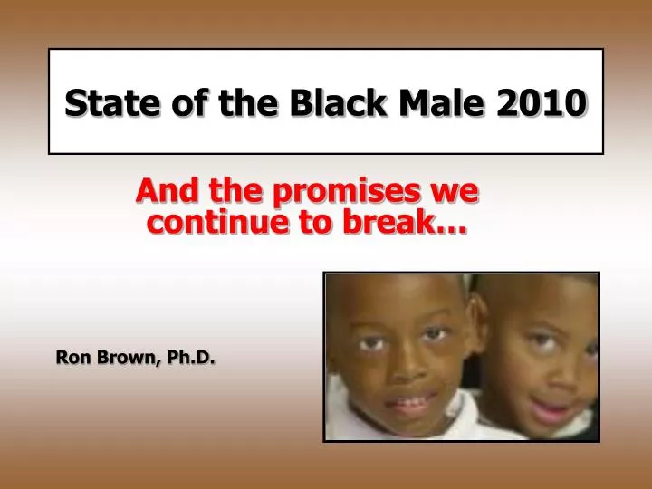 state of the black male 2010