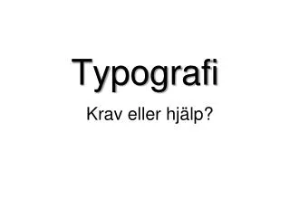 typografi